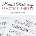 Free Printable Hand Lettering Practice Sheets Liz On