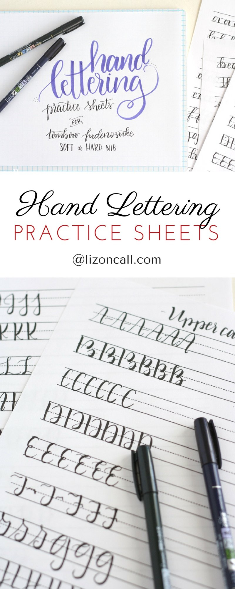 Free Printable Hand Lettering Practice Sheets Liz On Call