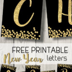 Free Printable Happy New Year Banner Letters Paper Trail