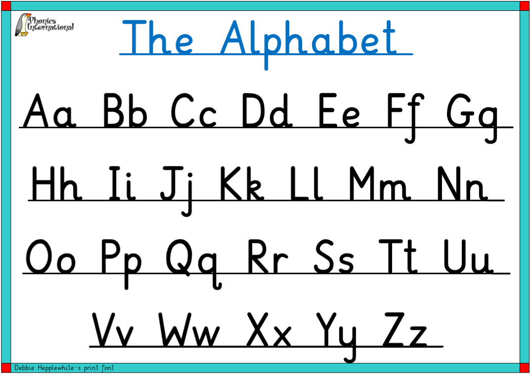 Free Printable Individual Alphabet Letters Upper And