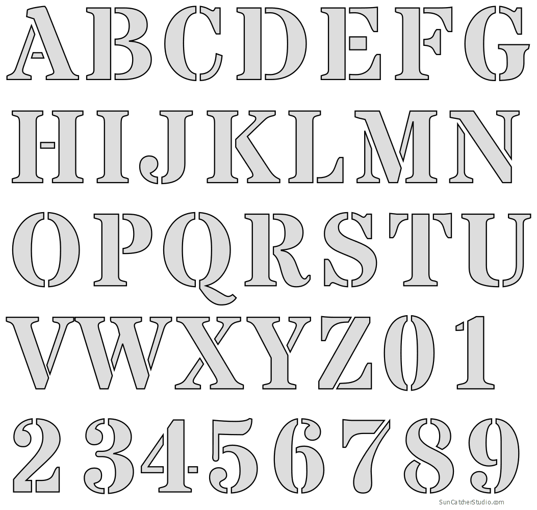 Free Printable Letter Stencils Stencil Letters 12 Inch 