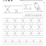 Free Printable Letter X Writing Practice Worksheet For