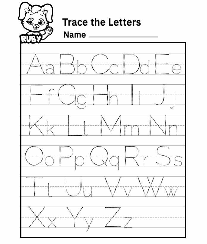 Free Printable Preschool Worksheets Tracing Letters 