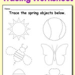 Free Printable Spring Themed Tracing Worksheet Tracing