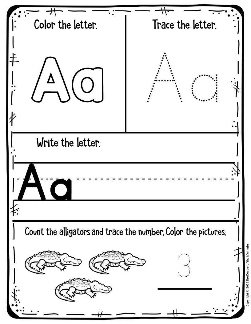 Free Printable Worksheets For Preschool Kindergarten 