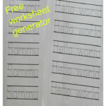 Free Worksheet Generator