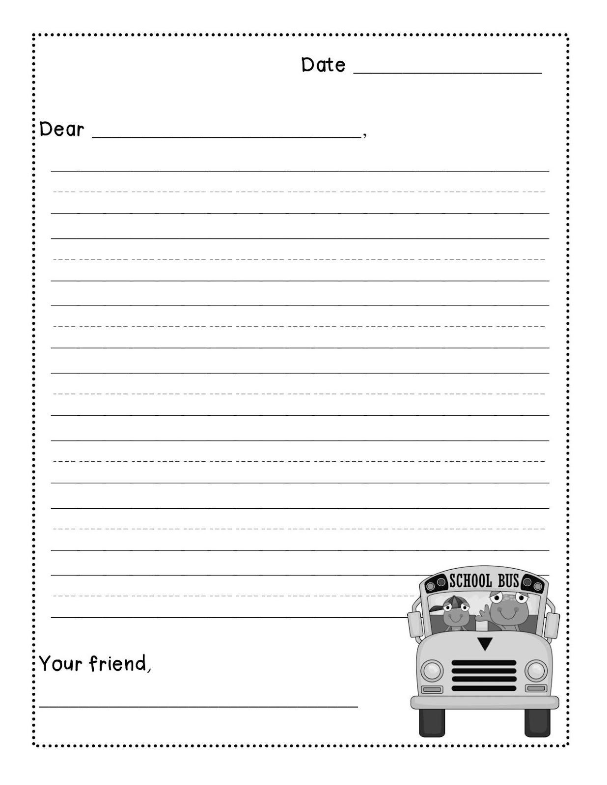 Friendly Letter Writing Freebie Levelized Templates Up 