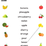 Fruit Name Printable Worksheet For Kindergarten Kidpid