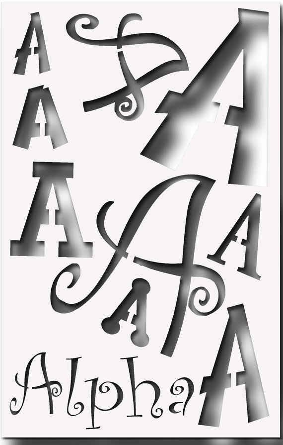 Greek Letter ALPHA Stencil For All Your Sorority Crafting