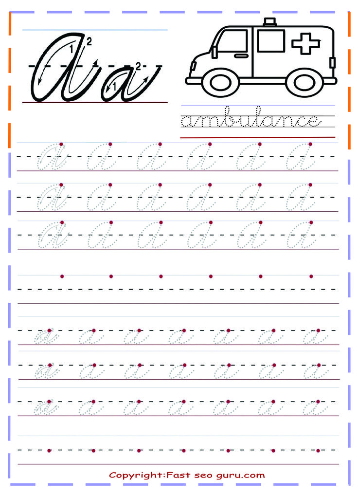 Handwriting Practice Sheets Cursive Writing Practice 