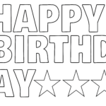 Happy Birthday Banner In Printable Letters Happy