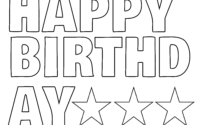Happy Birthday Banner In Printable Letters Happy