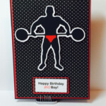 Happy Birthday Weightlifter Body Builder Card Cool