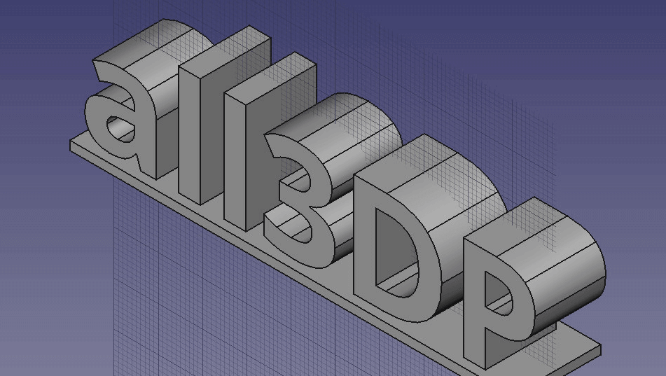 How To 3D Print Letters Or Text Using FreeCAD All3DP