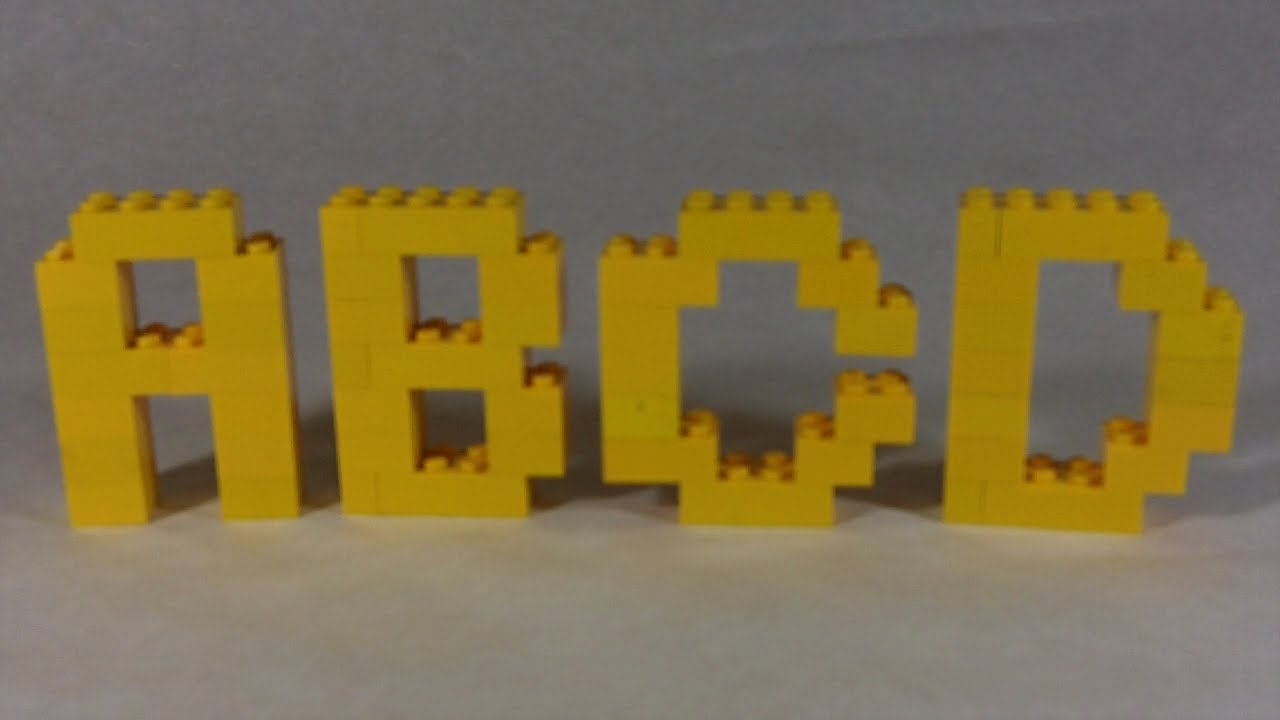 How To Build LEGO Alphabet Letters YouTube