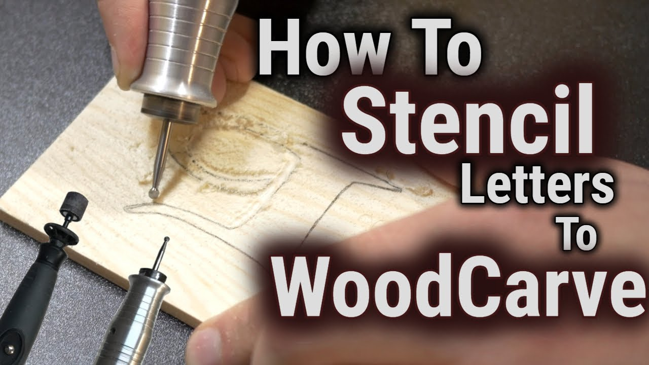 How To Wood Carve Power Carve Stencil Letters YouTube