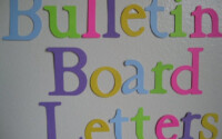 Items Similar To Die Cut Letters Bulletin Board Letters
