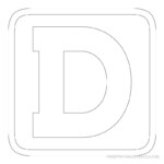 Letter D Printables Printable Block Letter Stencils