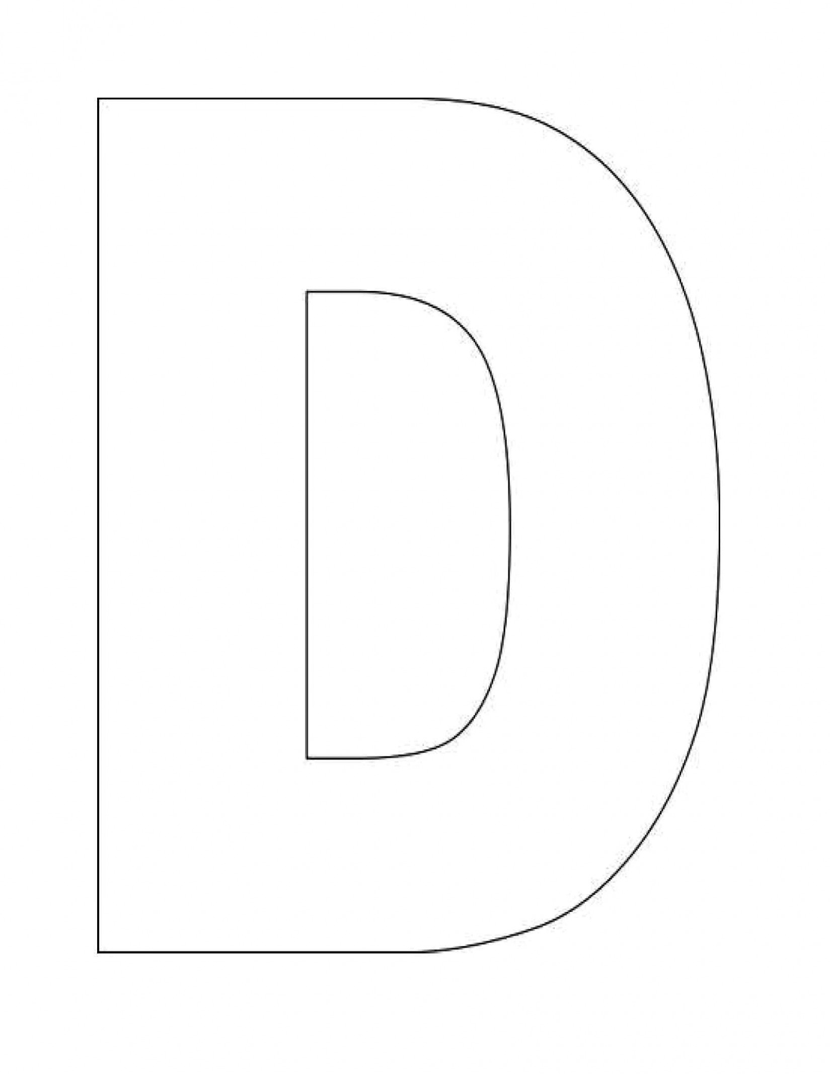 Letter D Template Printable 4 Reasons Why Letter D 