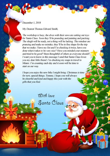Letter From Santa Claus BooksAreMyFriends