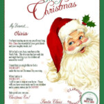 Letter From Santa Printable Editable Letter From Santa