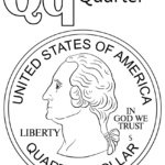 Letter Q Is For Quarter Coloring Page Free Printable