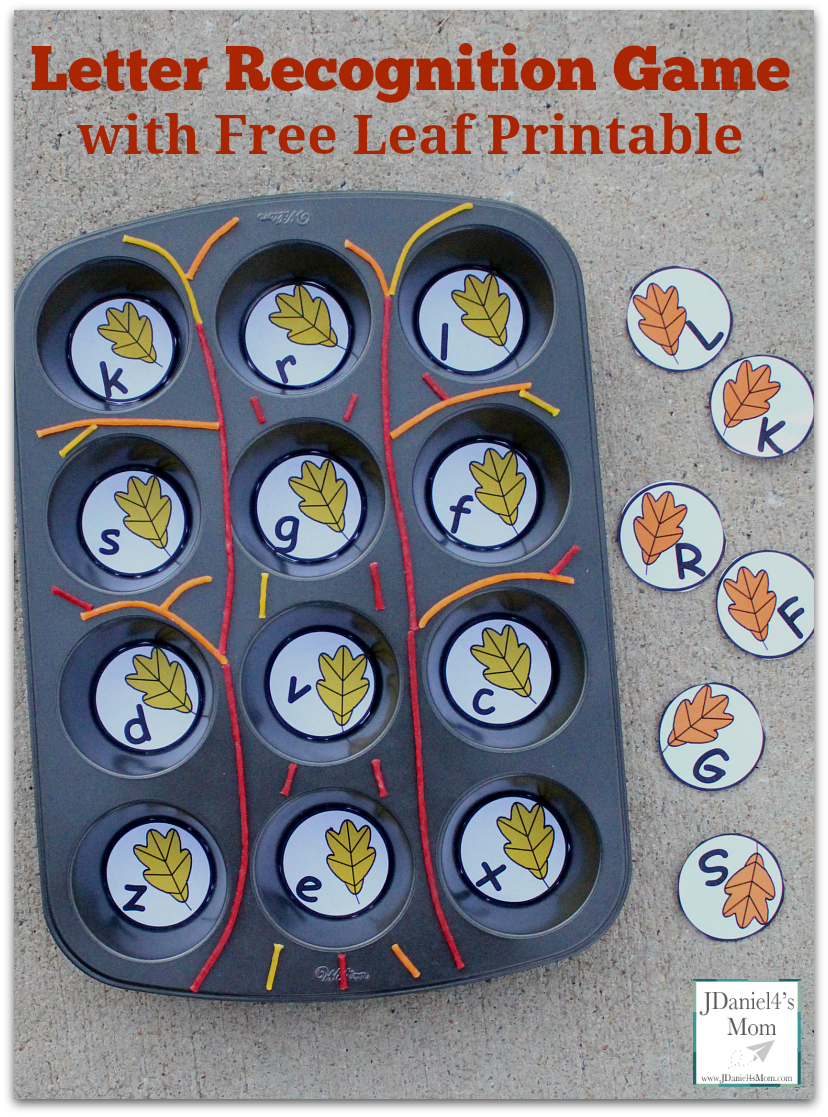 Letter Recognition Game With Free Leaf Printable