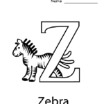 Letter Z Worksheets For Kindergarten Activity Shelter