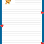 Lined Paper For Kids Cute Free Printable Stationery