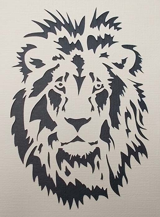 Lion Stencil Lion Stencil Animal Stencil Tiger Stencil