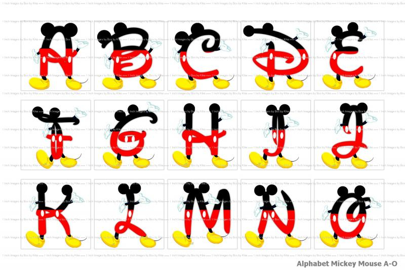 Mickey Mouse Letters Levelings