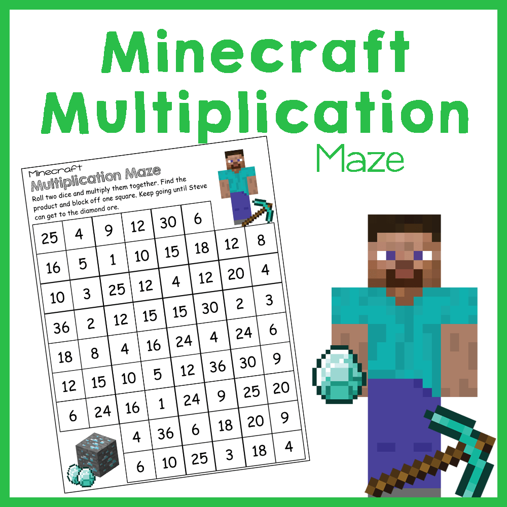 Minecraft Multiplication Mazes Royal Baloo