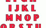 Mixer Printable Alphabets