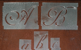 Monogram Alphabet Stencil Set SP Stencils