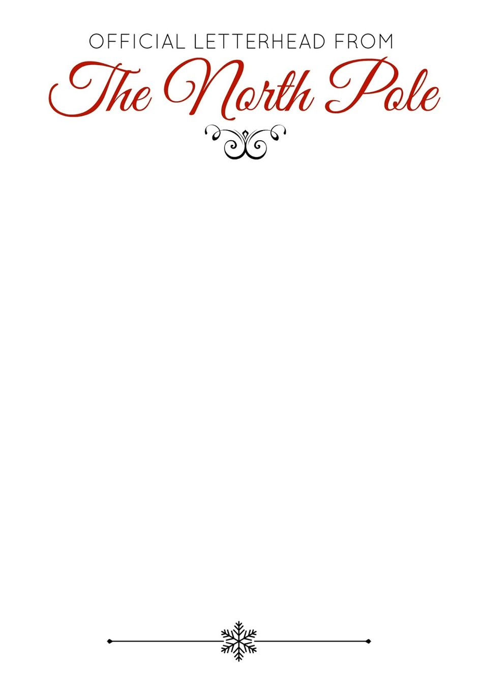 North Pole Letter Template Samples Letter Template 