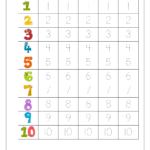 Number Formation Worksheets 1 10 NumbersWorksheet