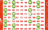Number Set Of 12 Posters