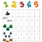 Numbers 1 5 Traceable Learning Printable