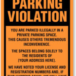 Parking Violation Notice Template FREE DOWNLOAD