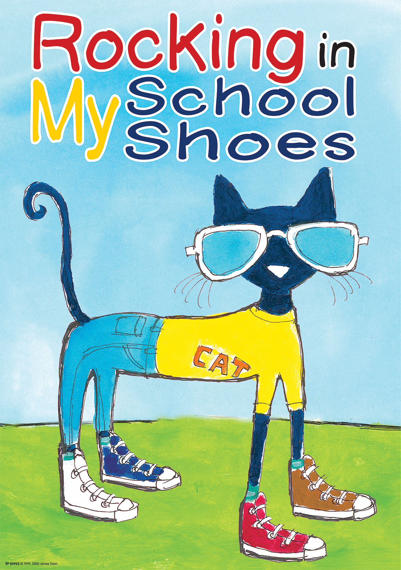 Pete The Cat Rocking In My School Shoes Positive Poster 