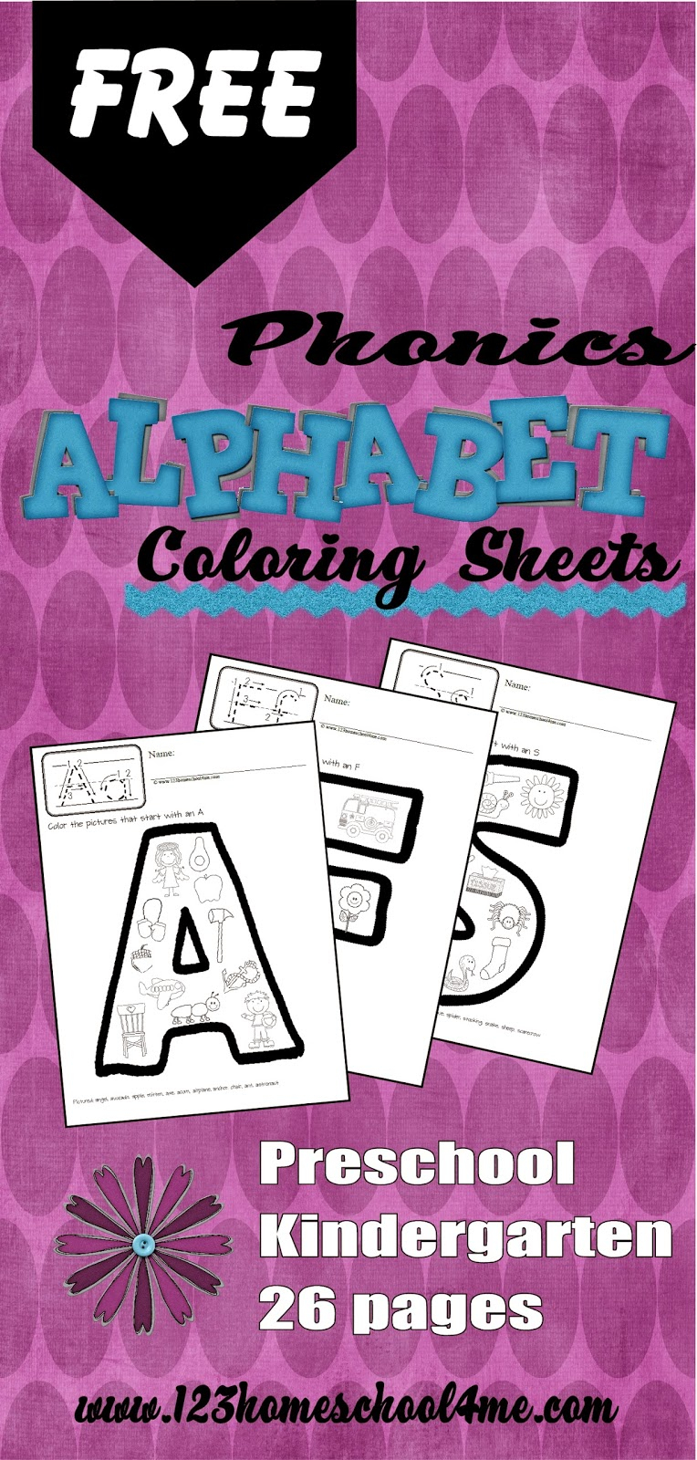 Phonics Alphabet Coloring Pages Freebie Free Homeschool 