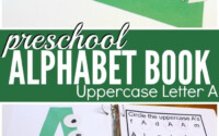 Preschool Alphabet Book Uppercase A Preschool Letters