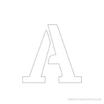 Printable 2 Inch Letter Stencil A Letter Stencils To