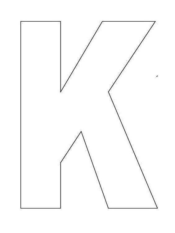 Printable Alphabet Letter K Template Alphabet Letter K