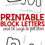 Printable Block Letters And 158 Ways To Fill Them From