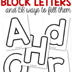 Printable Block Letters And 158 Ways To Fill Them With