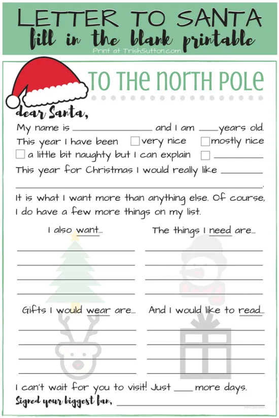 Printable Letter Explaining Santa Google Search Kids 