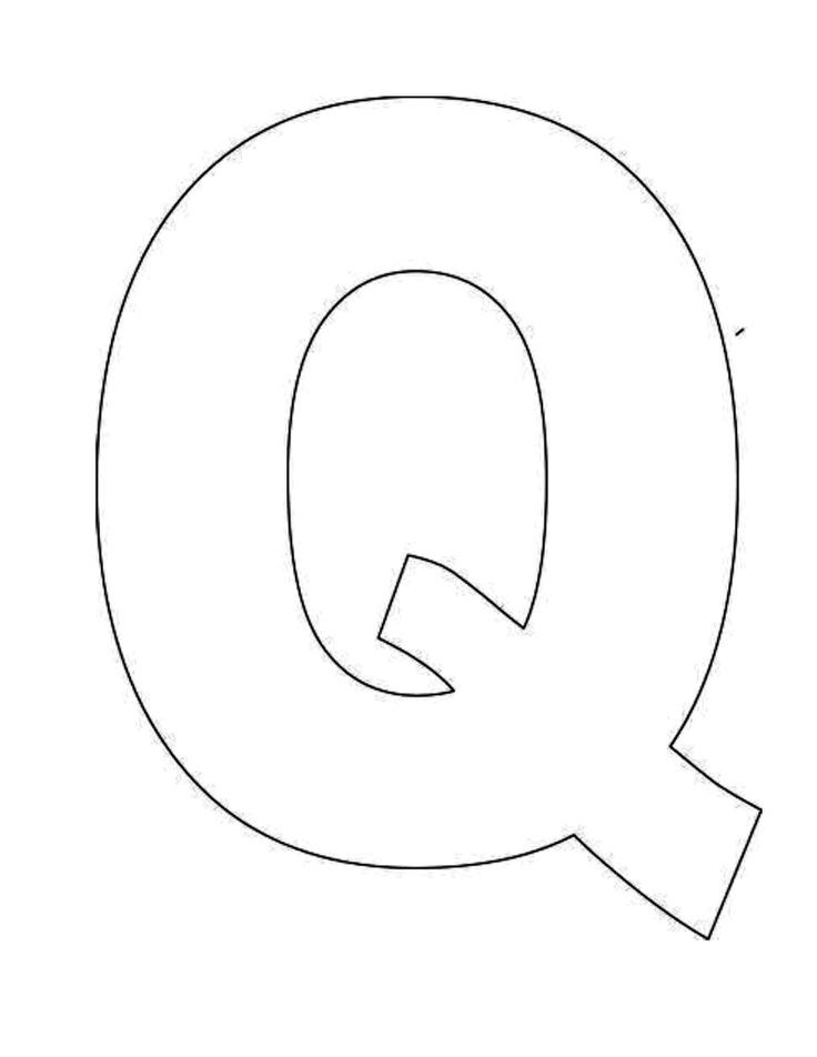 Printable Letter Q Template Alphabet Letter Q Templates 