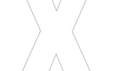 Printable Letter X Template Letter X Templates Are