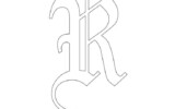 Printable Old English Alphabet Stencil R Old English